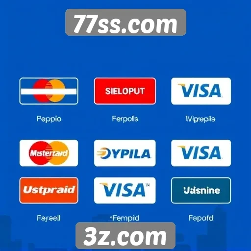 Métodos de pagamento disponíveis no 77ss.com